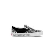 Graffiti Low-Top Slip-on Sneaker Vans , Black , Heren