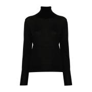 Zwarte Trui Collectie Roberto Collina , Black , Dames