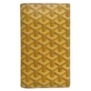 Pre-owned Leather wallets Goyard Vintage , Yellow , Dames