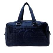 Pre-owned Cotton chanel-bags Chanel Vintage , Blue , Dames