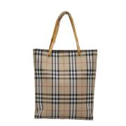 Pre-owned Canvas handbags Burberry Vintage , Beige , Dames