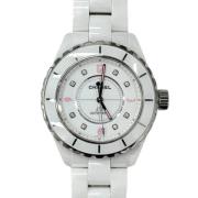 Pre-owned Glass watches Chanel Vintage , White , Dames