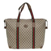 Pre-owned Canvas gucci-bags Gucci Vintage , Beige , Dames