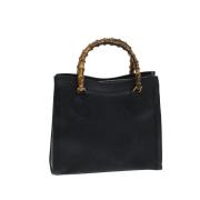 Pre-owned Leather handbags Gucci Vintage , Black , Dames