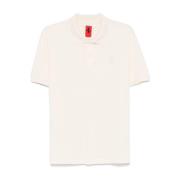 Geborduurd Logo Polo Shirt Ivoor Ferrari , Beige , Heren