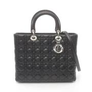 Pre-owned Leather dior-bags Dior Vintage , Black , Dames