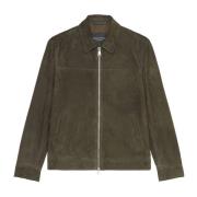 Leren blouson regular Marc O'Polo , Green , Heren