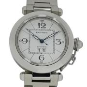 Pre-owned Glass watches Cartier Vintage , White , Dames