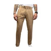 Beige Wol Pantalone Michael Coal , Beige , Heren