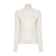 Stijlvolle Sweaters Collectie Roberto Collina , Beige , Dames