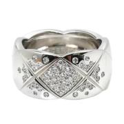 Pre-owned White Gold rings Chanel Vintage , Gray , Dames