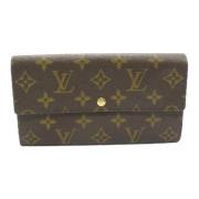 Pre-owned Canvas wallets Louis Vuitton Vintage , Brown , Dames