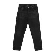 Zwarte Straight Leg Denim Broek Represent , Black , Heren