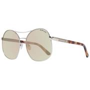 Roségoud Ovaal Zonnebril Verlooplens Guess , Multicolor , Dames