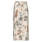 Maxi Rok met dierenprint Marc Cain , Multicolor , Dames