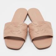 Pre-owned Leather sandals Louis Vuitton Vintage , Pink , Dames