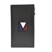 Pre-owned Leather wallets Louis Vuitton Vintage , Black , Dames