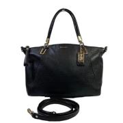 Pre-owned Leather handbags Coach Pre-owned , Black , Dames