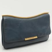 Pre-owned Leather clutches Miu Miu Pre-owned , Blue , Dames