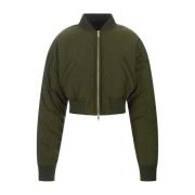 Groene bomberjack met gouden rits Fabiana Filippi , Green , Dames