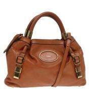 Pre-owned Leather handbags Chloé Pre-owned , Brown , Dames