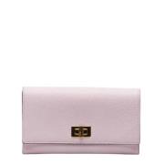 Pre-owned Leather wallets Fendi Vintage , Pink , Dames