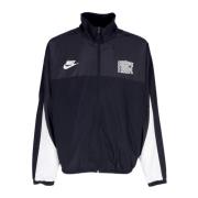 Geweven Windbreaker Jas Zwart/Wit Nike , Black , Heren