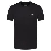 Zwart T-shirt uit Fw23 Collectie C.p. Company , Black , Heren