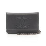 Pre-owned Fabric chanel-bags Chanel Vintage , Black , Dames