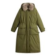 Arctic Parka Katoenmix Buitenkleding Woolrich , Green , Dames