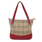 Pre-owned Canvas totes Burberry Vintage , Beige , Dames