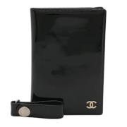 Pre-owned Leather wallets Chanel Vintage , Black , Dames