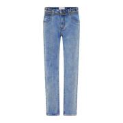 Mid Rise Truckers Jeans One Teaspoon , Blue , Dames