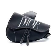 Pre-owned Leather dior-bags Dior Vintage , Black , Heren