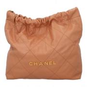 Pre-owned Leather chanel-bags Chanel Vintage , Brown , Dames