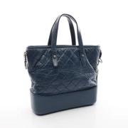 Pre-owned Leather chanel-bags Chanel Vintage , Blue , Dames