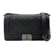 Pre-owned Leather chanel-bags Chanel Vintage , Black , Dames