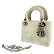 Pre-owned Leather dior-bags Dior Vintage , White , Dames