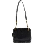 Pre-owned Leather chanel-bags Chanel Vintage , Black , Dames