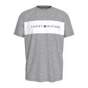 Katoenen T-shirt met korte mouwen - Bedrukt Logo Tommy Hilfiger , Gray...