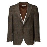 Theo Colberts Donkerbruine Blazer Carl Gross , Brown , Heren