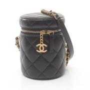 Pre-owned Leather chanel-bags Chanel Vintage , Black , Dames