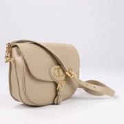 Pre-owned Leather handbags Dior Vintage , Beige , Dames