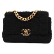 Pre-owned Wool chanel-bags Chanel Vintage , Black , Dames