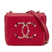 Pre-owned Leather chanel-bags Chanel Vintage , Red , Dames