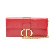 Pre-owned Leather dior-bags Dior Vintage , Red , Dames