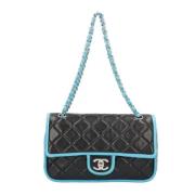 Pre-owned Leather chanel-bags Chanel Vintage , Black , Dames