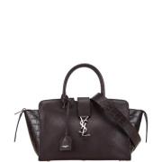 Pre-owned Leather handbags Yves Saint Laurent Vintage , Brown , Dames