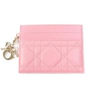 Pre-owned Leather wallets Dior Vintage , Pink , Dames