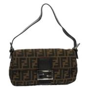 Pre-owned Canvas fendi-bags Fendi Vintage , Brown , Dames